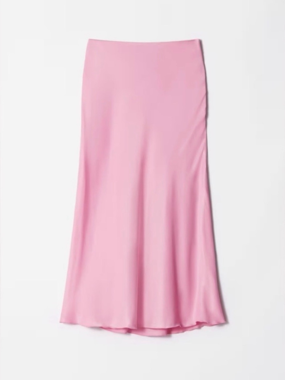 & Other Stories Soft Pink Maxi Slip Skirt
